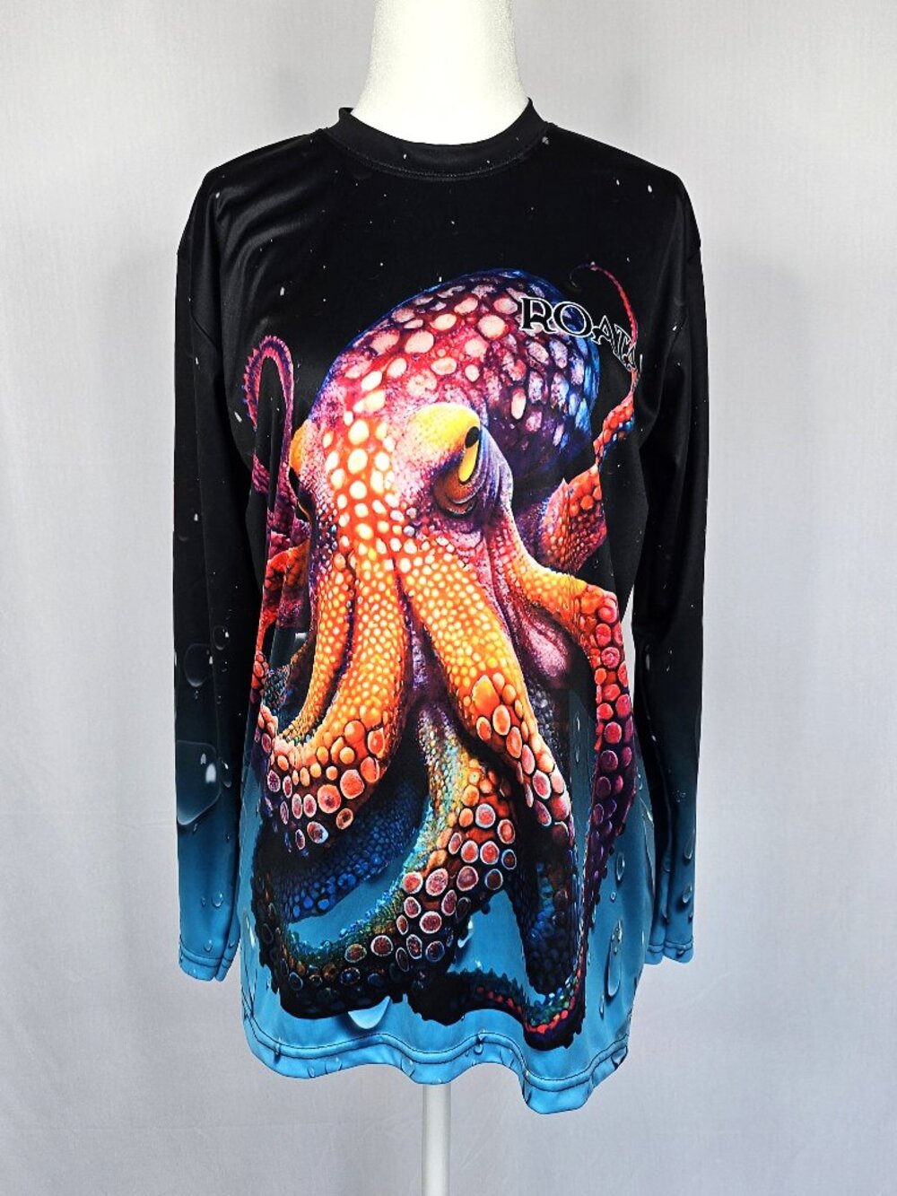 Octopus Rash Guard | Scuba Dive Swim Shirt | Ocean Graphic | Women's S